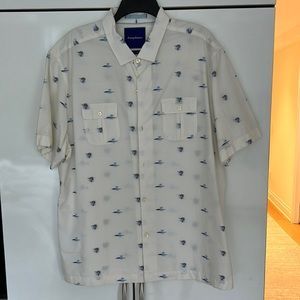 Men’s casual button down short sleeve t-shirt, Island modern fit, XL